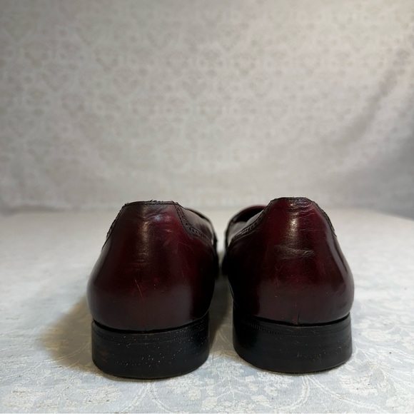 Bally “Bentley” Burgundy Italy Leather Kiltie Loafers SIZE 11D MENS Dress Shoes main image 5